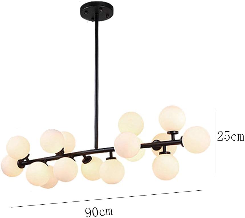 Suspension lumineuse moderne en forme de constellation (noire)