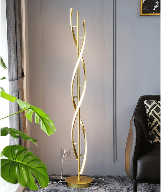 Lampadaire LED "Spirale" – Design Moderne et Élégant