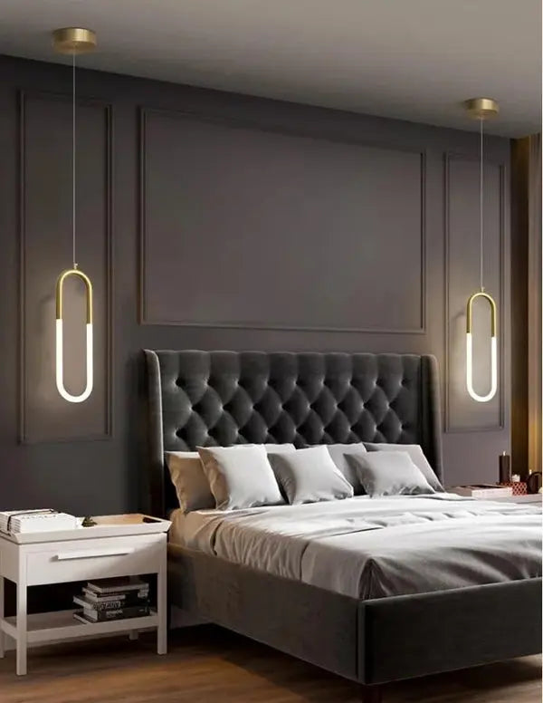 Suspension Moderne "Lueur Minimaliste" – Éclat Subtil et Design Contemporain pour Chambres à Coucher - Concept Darna